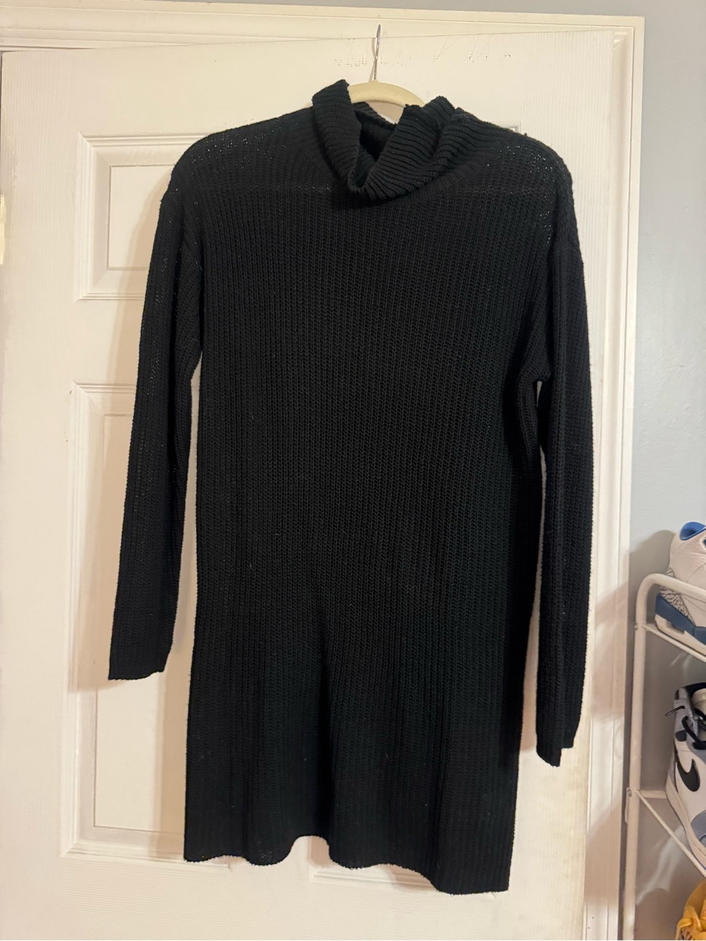 SHEIN Black Sweater Dress
